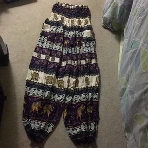Elephant pants from Uganda worn twice